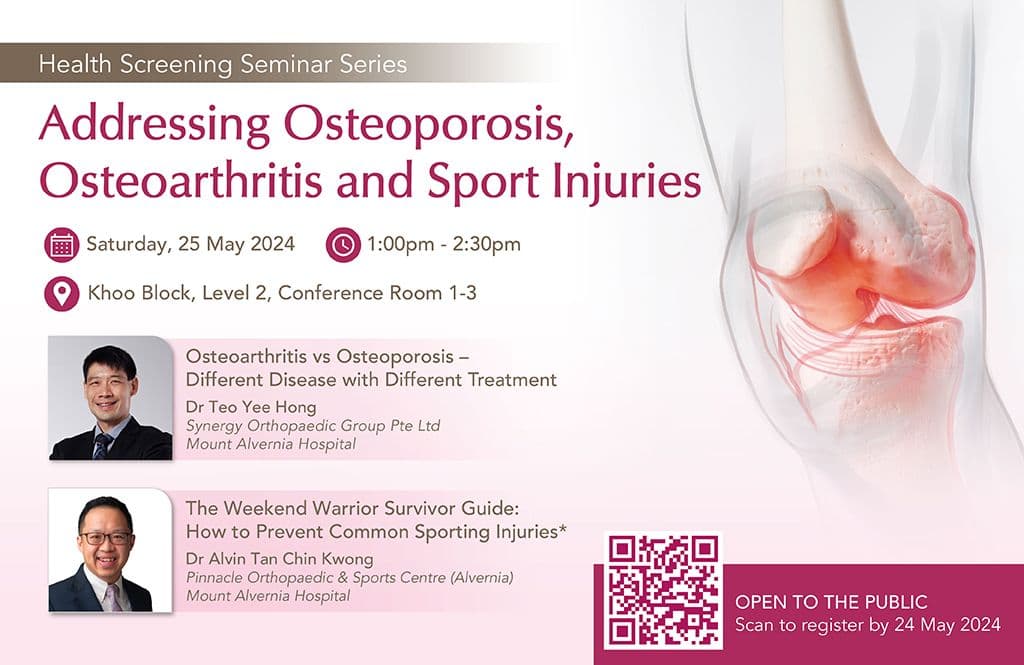 Addressing Osteoporosis, Osteoarthritis And Sports Injuries